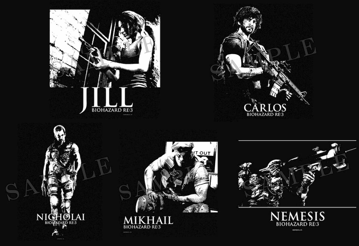 "Resident Evil RE:3"オリジナルTシャツ
