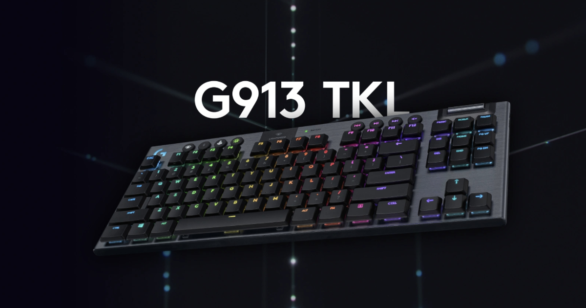 Logitech's G913-TKL, a low-end, numeric-keypad-less high-end