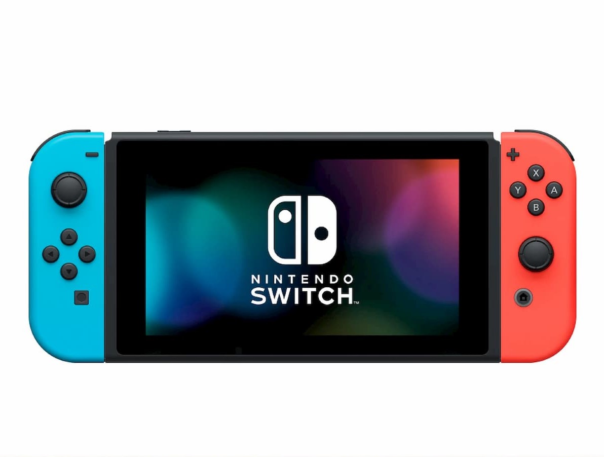 Nintendo Switch(Joy-Con(L)ネオンブルー/(R)ネオンレッド＋ストラップ ブラック2本)