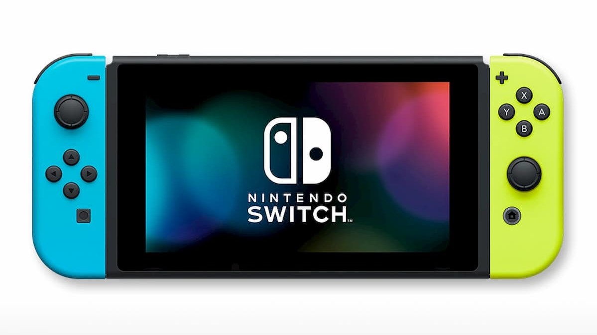 "Nintendo Switch"(Joy-Con(L)ネオンブルー/(R)ネオンイエロー＋ストラップ ブラック2本)