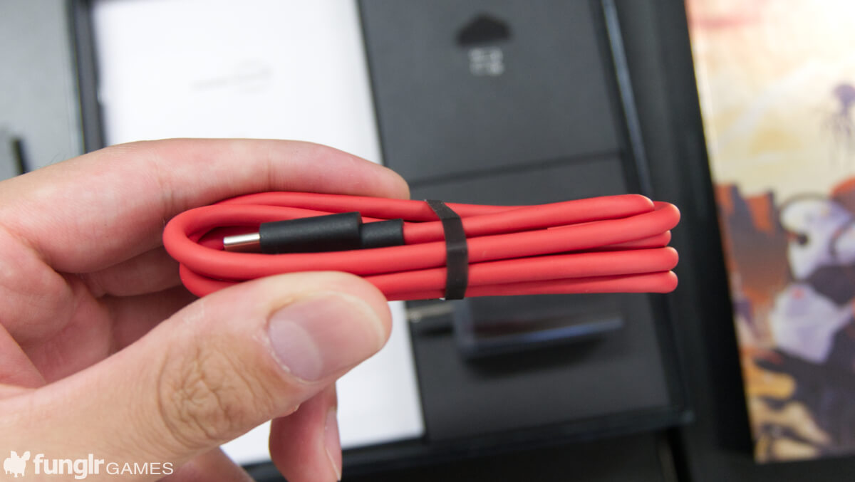 紅色 USB type-C 數據線