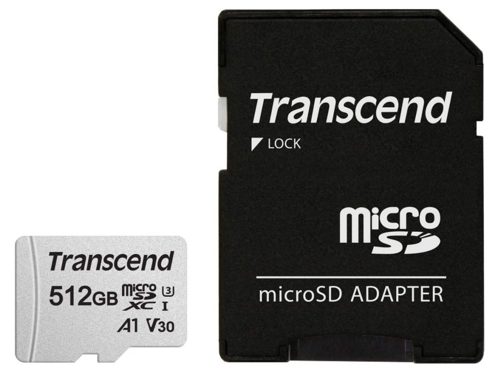 Transcend microSDカード 512GB(TS512GUSD300S-AE)