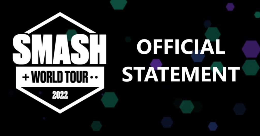 史上最大的明星大亂鬥聯賽大會Smash World Tour於決勝賽1週前突然宣佈中止，主辦方發表聲明說明原因