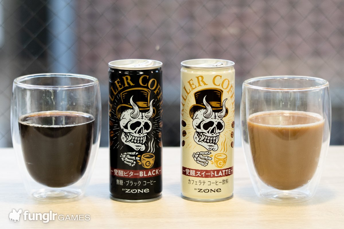 KILLER COFFEE Kakusei Bitter Black 和 Kakusei Sweet Latte