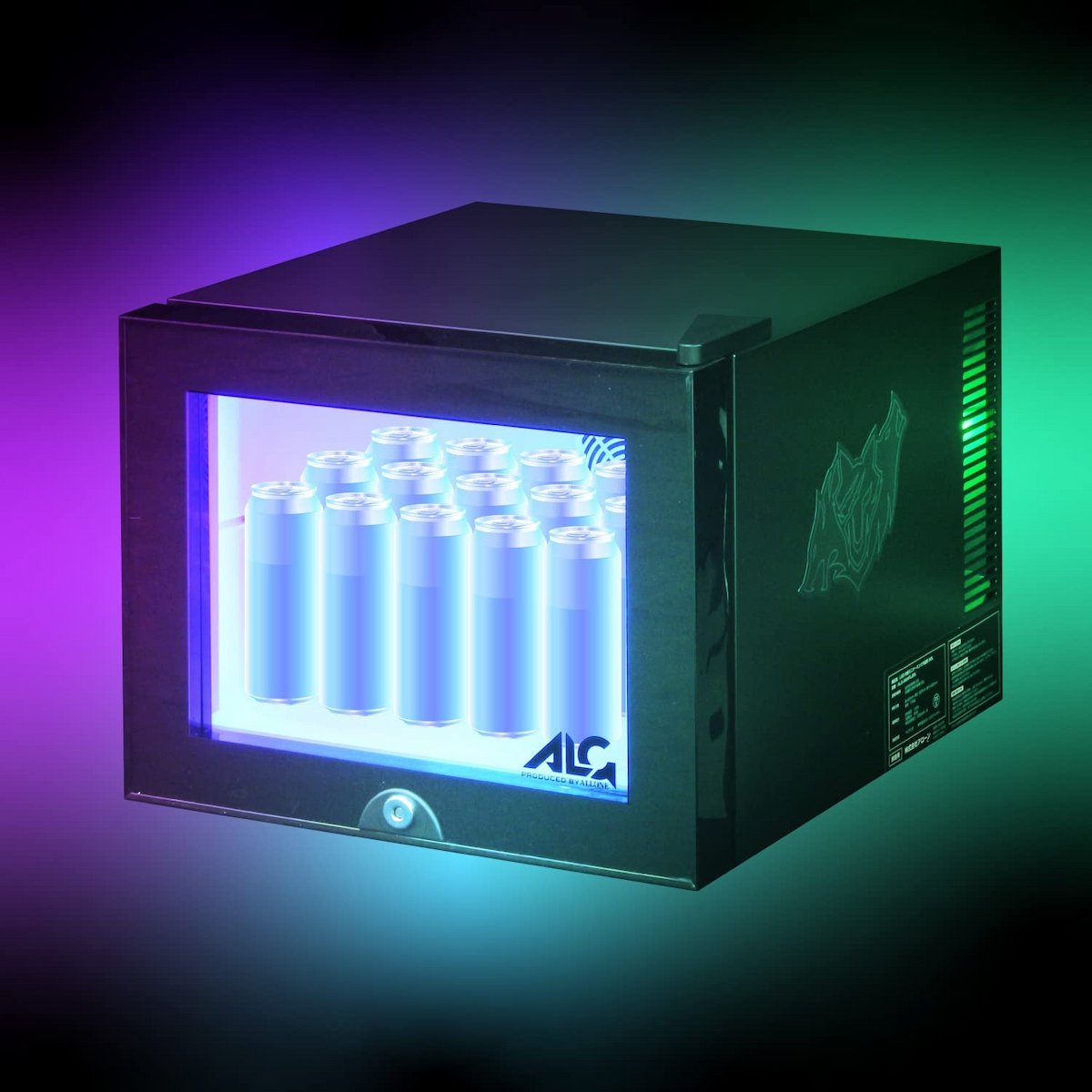 內置 LED 的迷你游戲冰箱