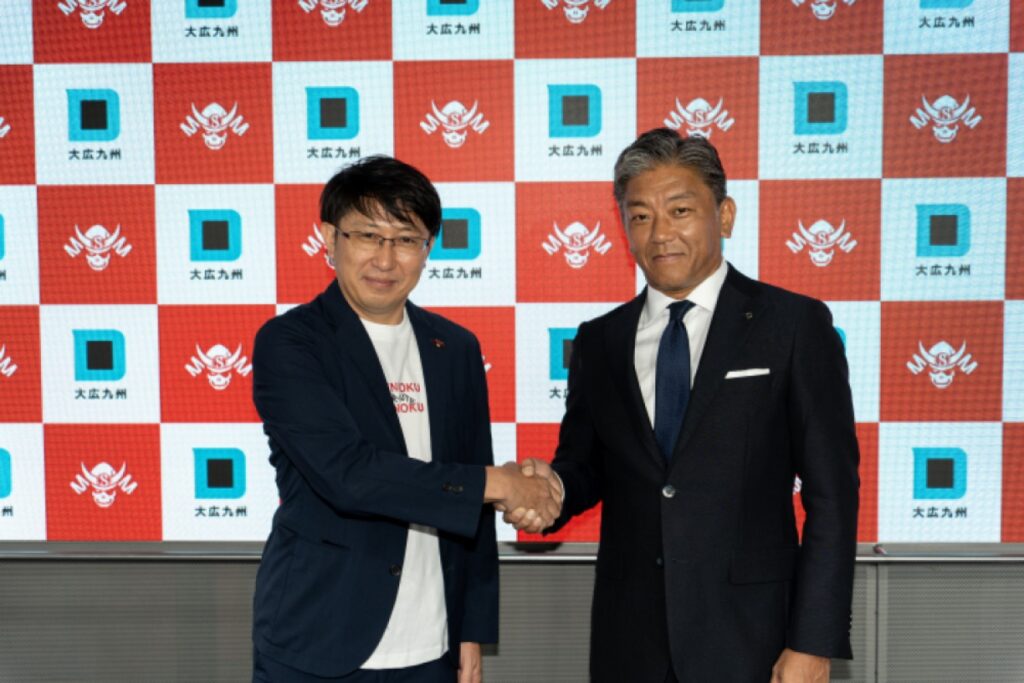 左起，戰國株式會社的西田啟先生和大幸九州株式會社的小住圭介先生