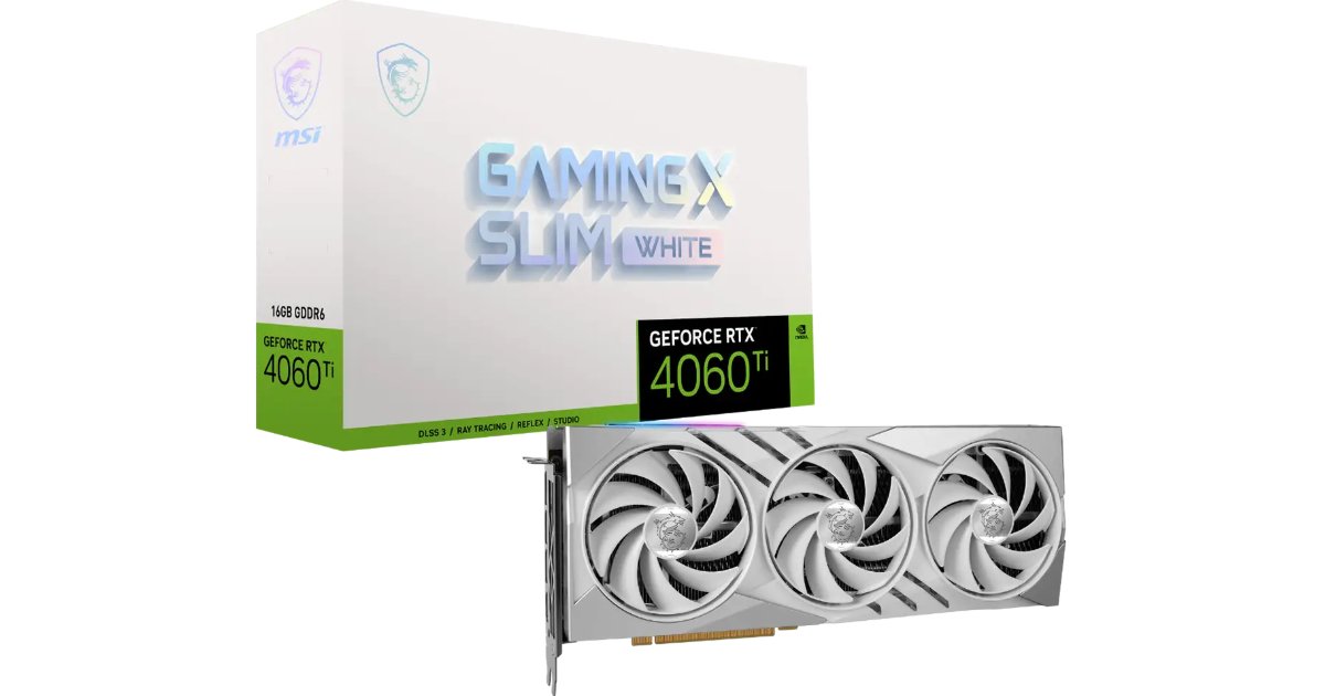 “GeForce RTX 4060 Ti GAMING X SLIM WHITE 16G”
