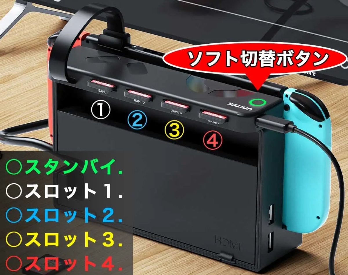 Nintendo Switch ゲームソフト切り替えカードリーダー