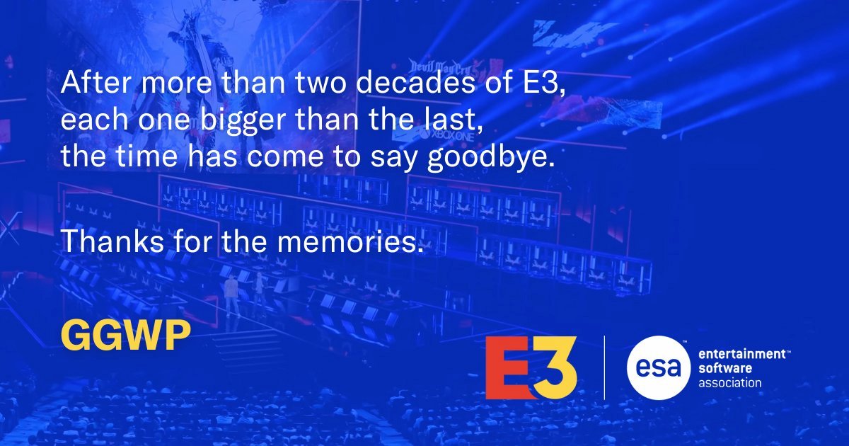 「E3」結束公告