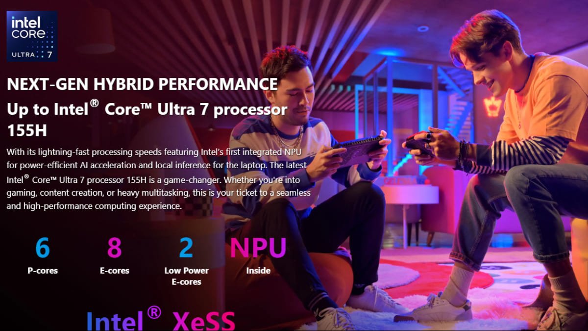 Intel Core Ultra 7搭載
