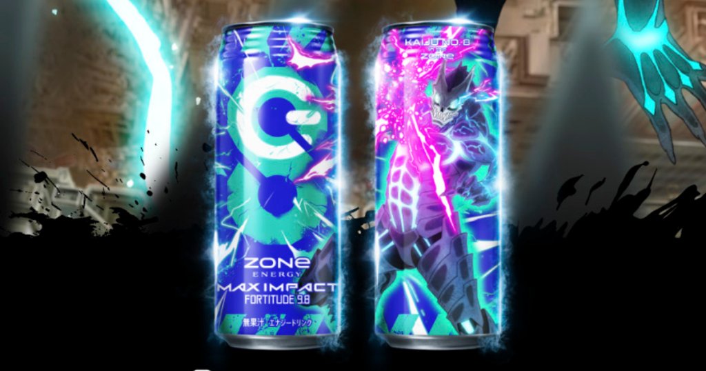 能量飲料「ZONe」與動畫「怪獸8號」聯乘的「ZONe ENERGY MAX IMPACT」將於6月25日發售！怪獸8號QUO卡送禮活動亦同步進行